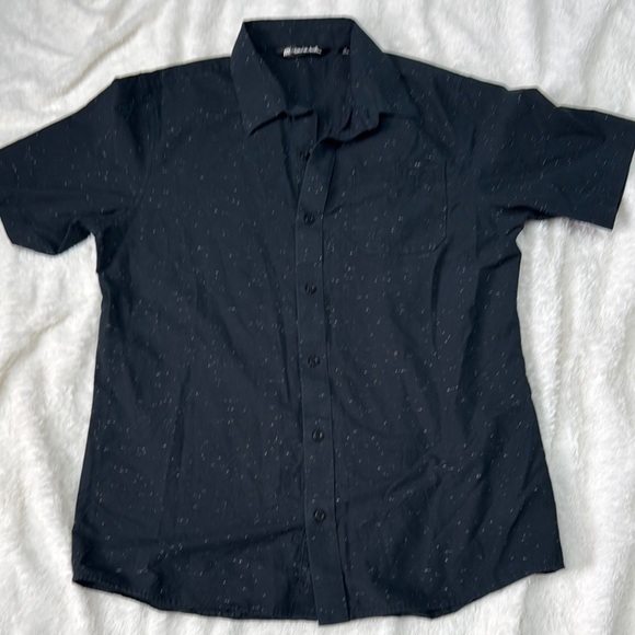TRAVIS MATHEW SHIRT MEDIUM BLACK GRAY - Picture 1 of 4